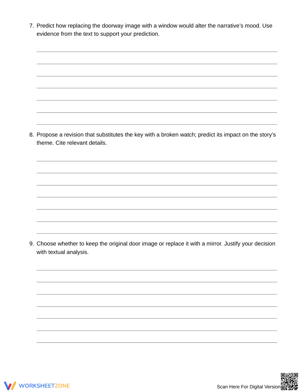 Guide Image Replacement Worksheet | Grade 9 English I - Page 4