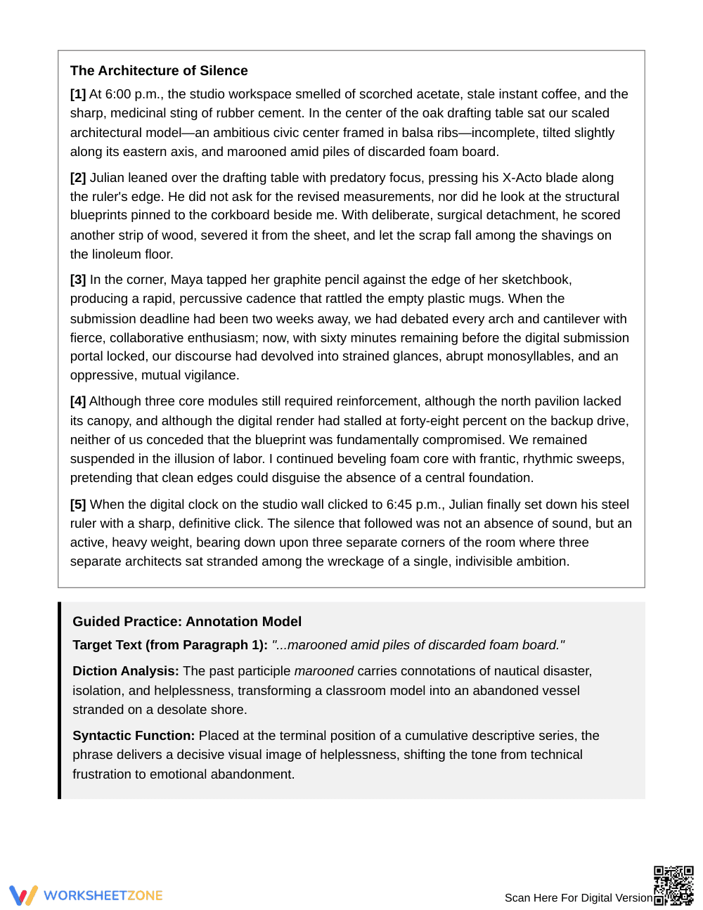 Essential Diction & Clause Worksheet | Grade 9 English I - Page 2