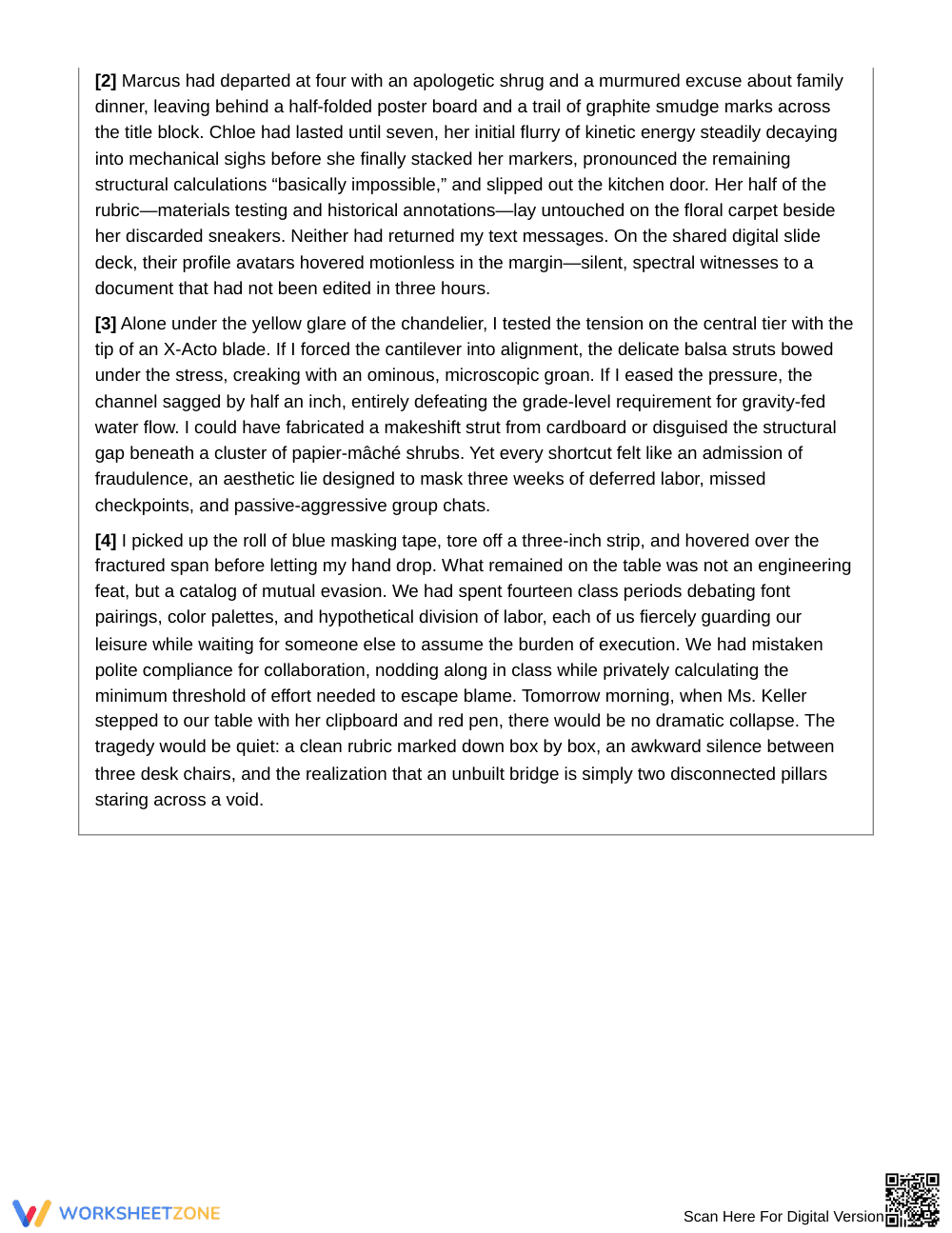 Ready Connotation & Emphasis Worksheet | Grade 9 English I - Page 2