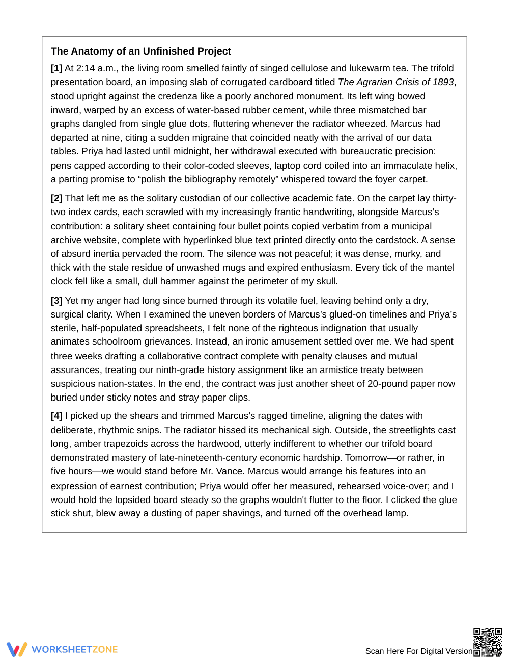 Essential Tone and Mood Worksheet | Grade 9 English I - Page 2