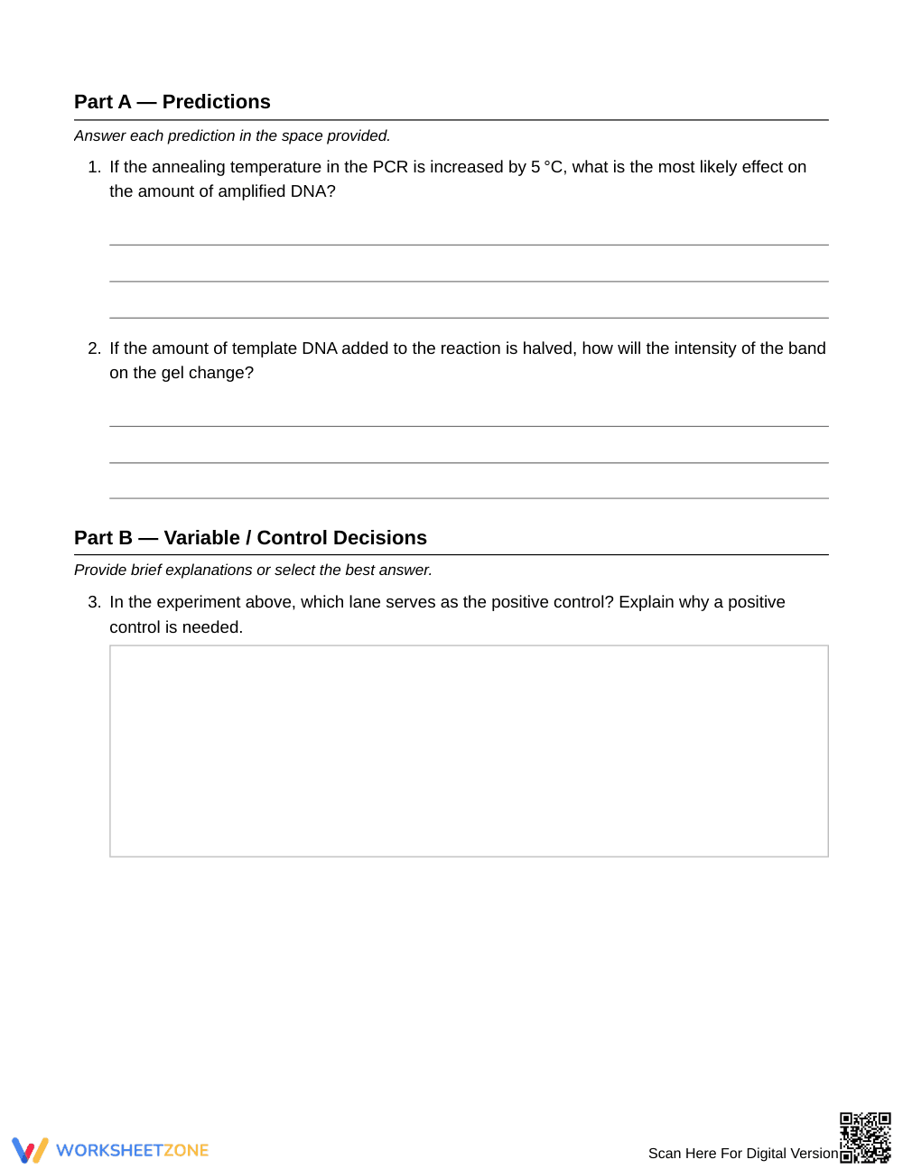 Essential Design Controls Worksheet | Grade 9 Biology - Page 2
