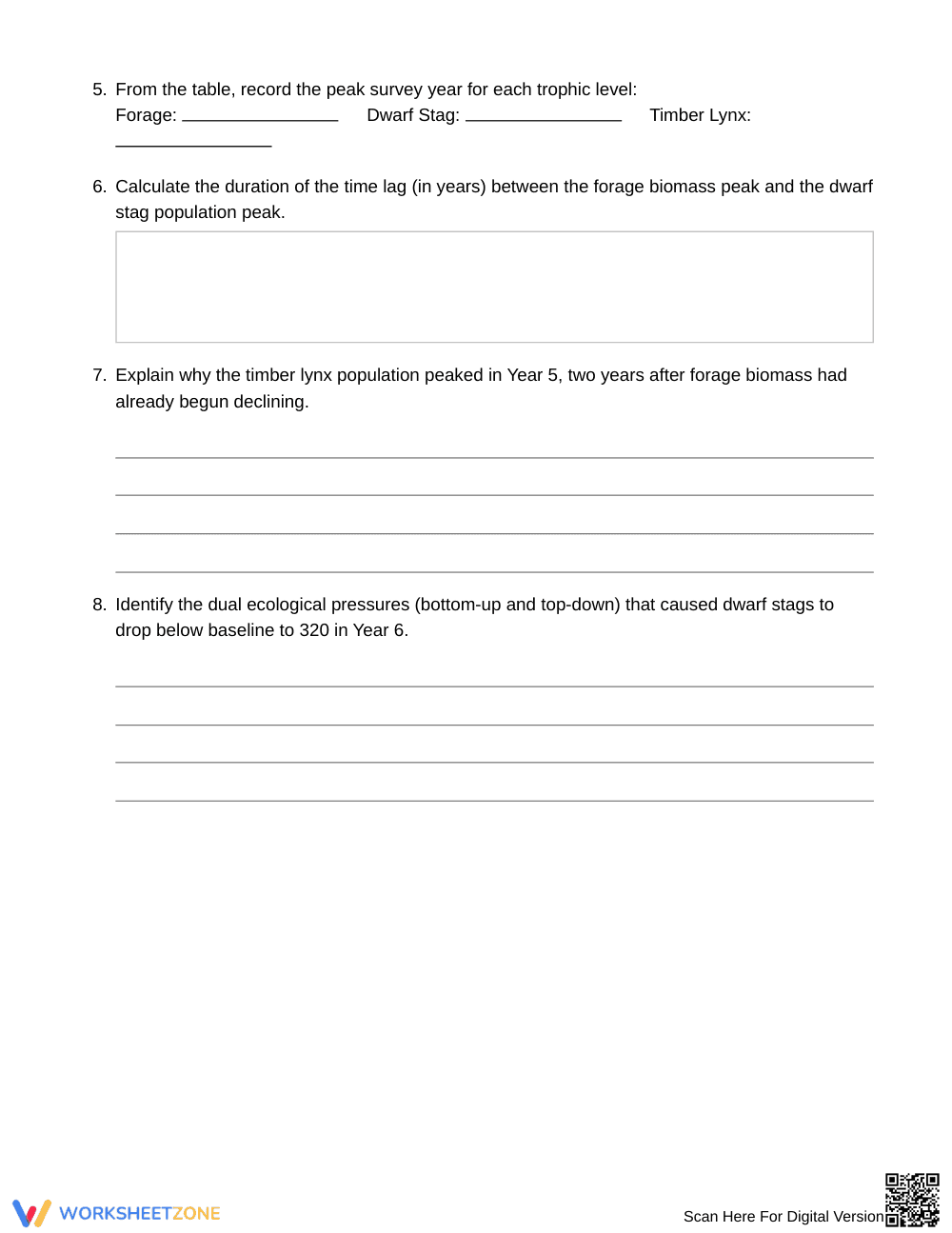 Essential Delayed Response Worksheet | Grade 9 Biology - Page 3