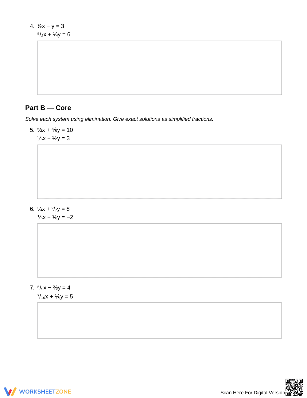 Essential Elimination Worksheet | Grade 9 Algebra I - Page 2