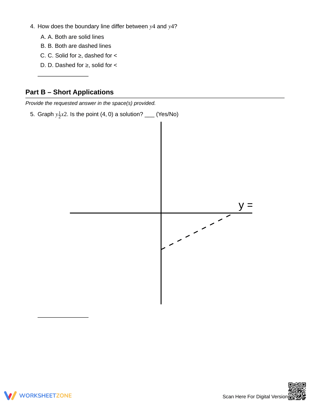 Essential Feasible Regions Worksheet | Grade 9 Algebra I - Page 2