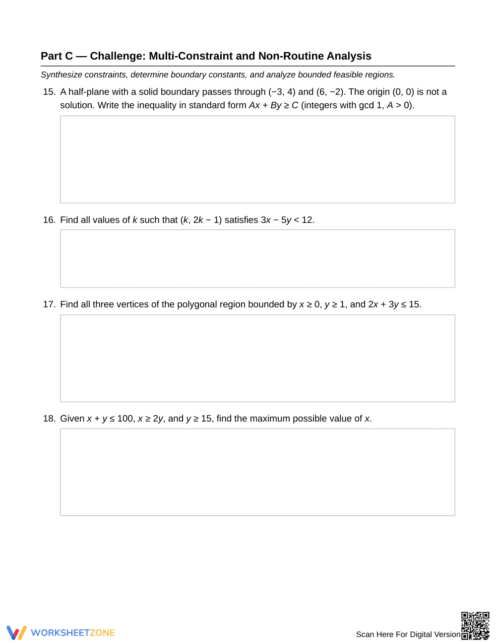 Proven Graphing Half-Planes Worksheet | Grade 9 Algebra I - Page 5