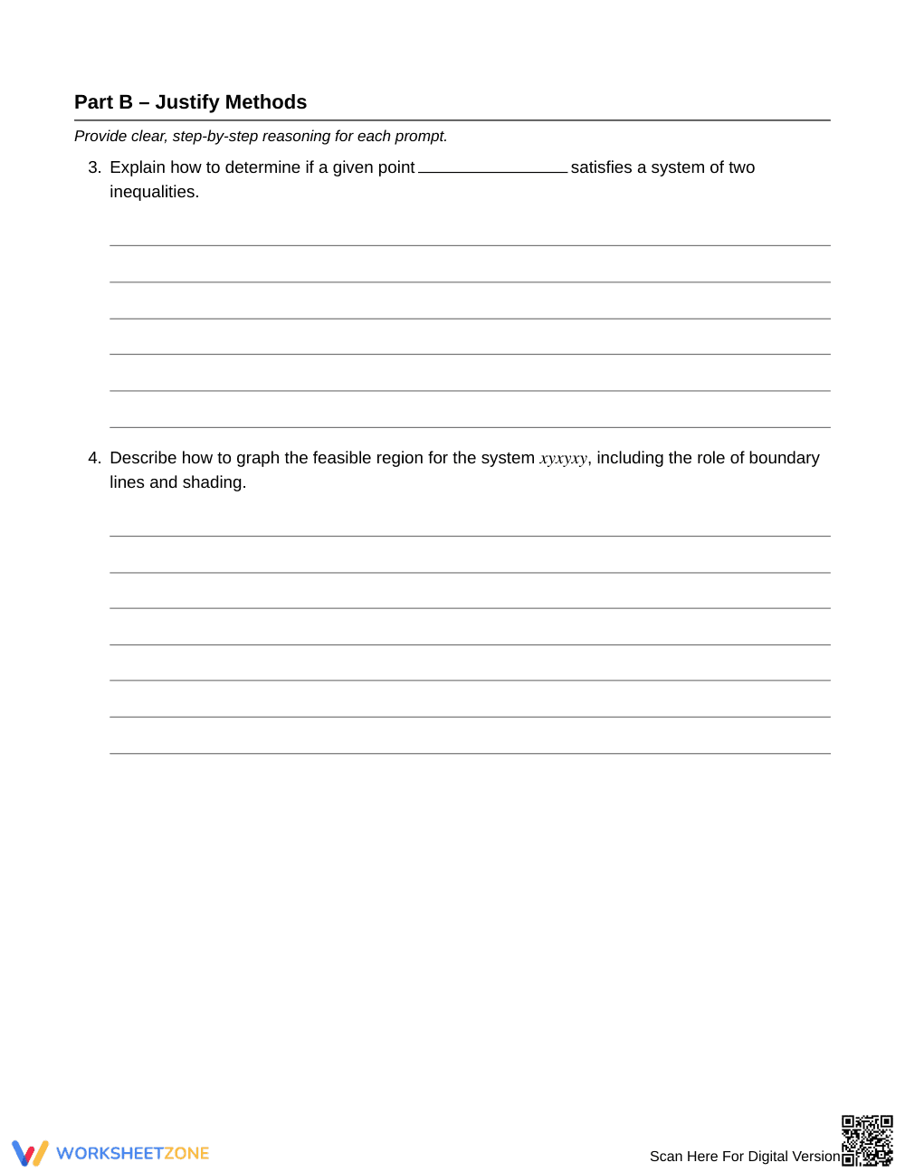 Complete Plan Feasibility Worksheet | Grade 9 Algebra I - Page 2