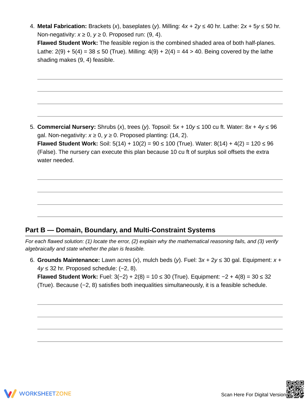 Ready Union vs Intersection Worksheet | Grade 9 Algebra I - Page 3