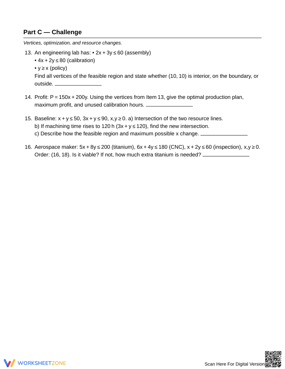 Ready Systems of Inequalities Worksheet | Grade 9 Algebra I - Page 4