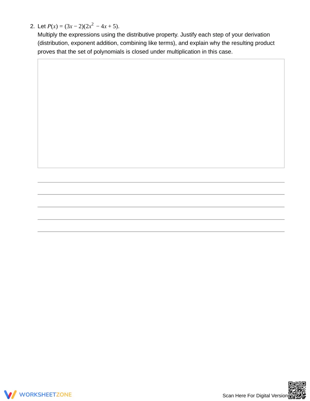 Essential Polynomial Product Worksheet | Grade 9 Algebra I - Page 2