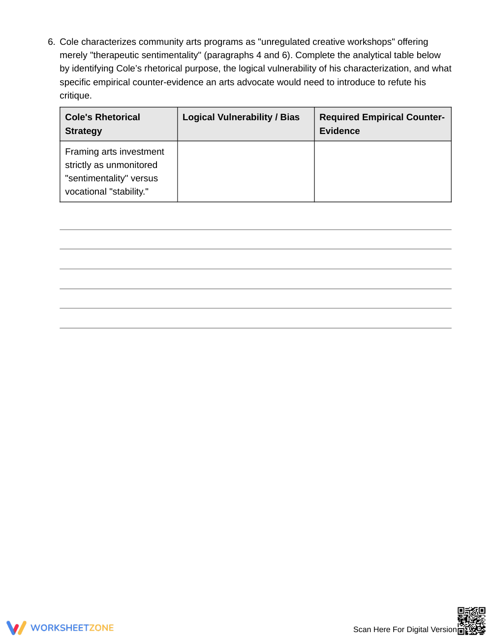Essential Rhetoric vs Logic Worksheet | Grade 10 English II - Page 5