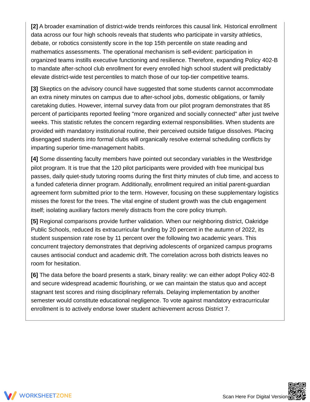 Complete False Cause Claims Worksheet | Grade 10 English II - Page 2