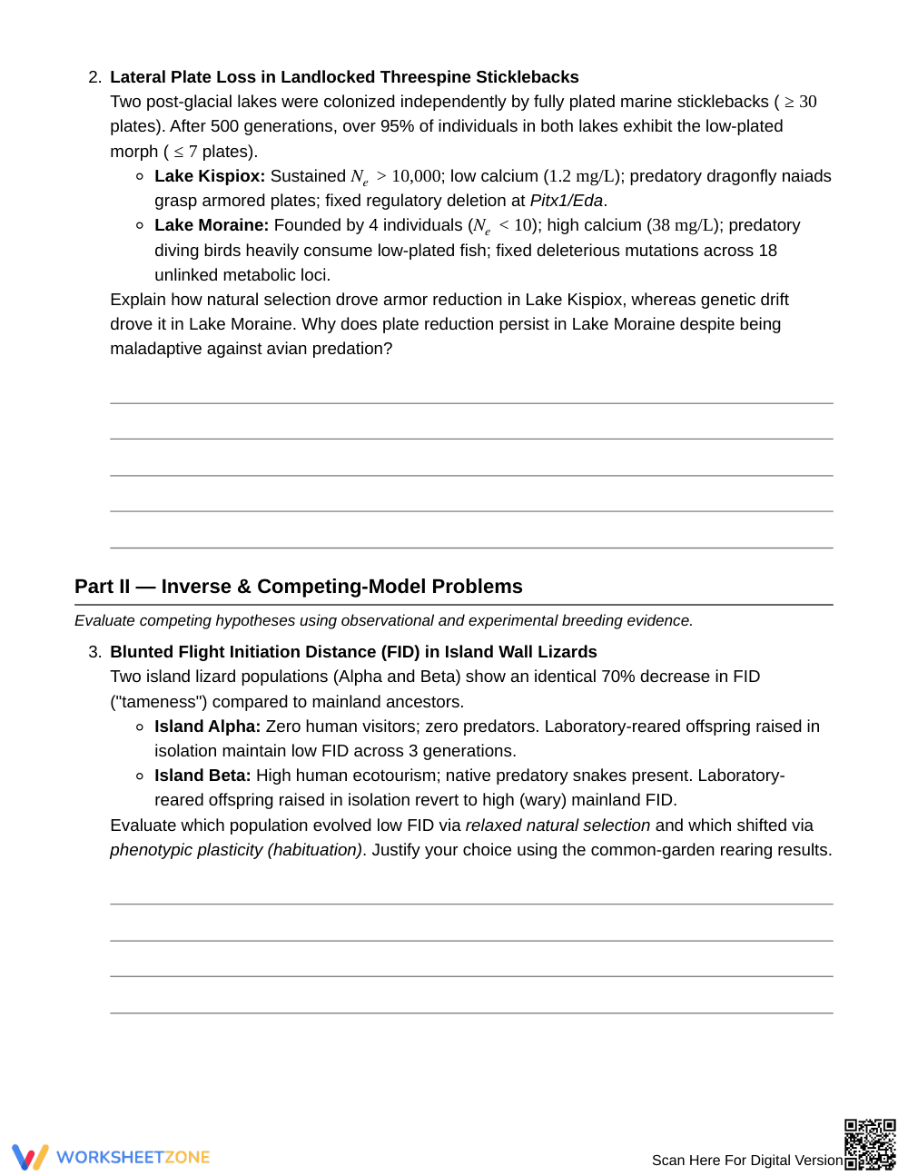 Proven Evolutionary Mechanisms Worksheet | Grade 10 Biology - Page 3