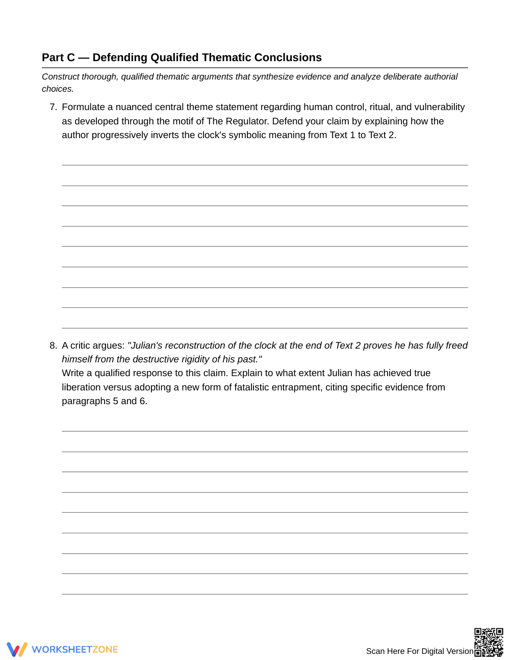 Complete Inverted Patterns Worksheet | Grade 10 English II - Page 6