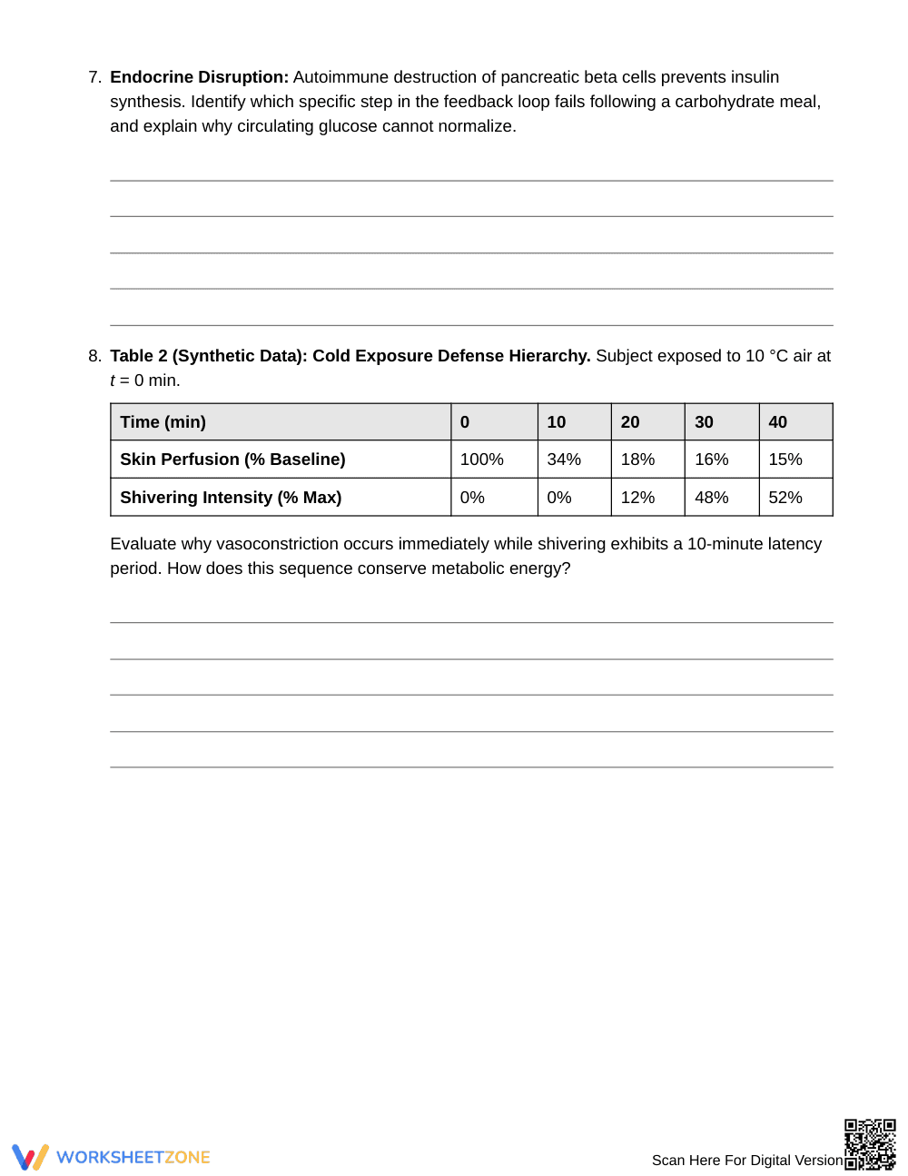 Essential Negative Feedback Worksheet | Grade 10 Biology - Page 4