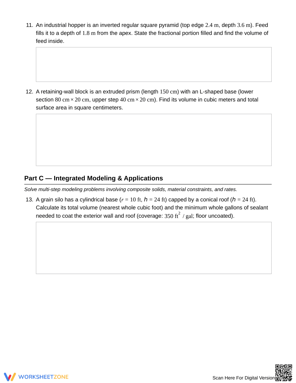 Essential Mixed 3D Solids Worksheet | Grade 10 Geometry - Page 4