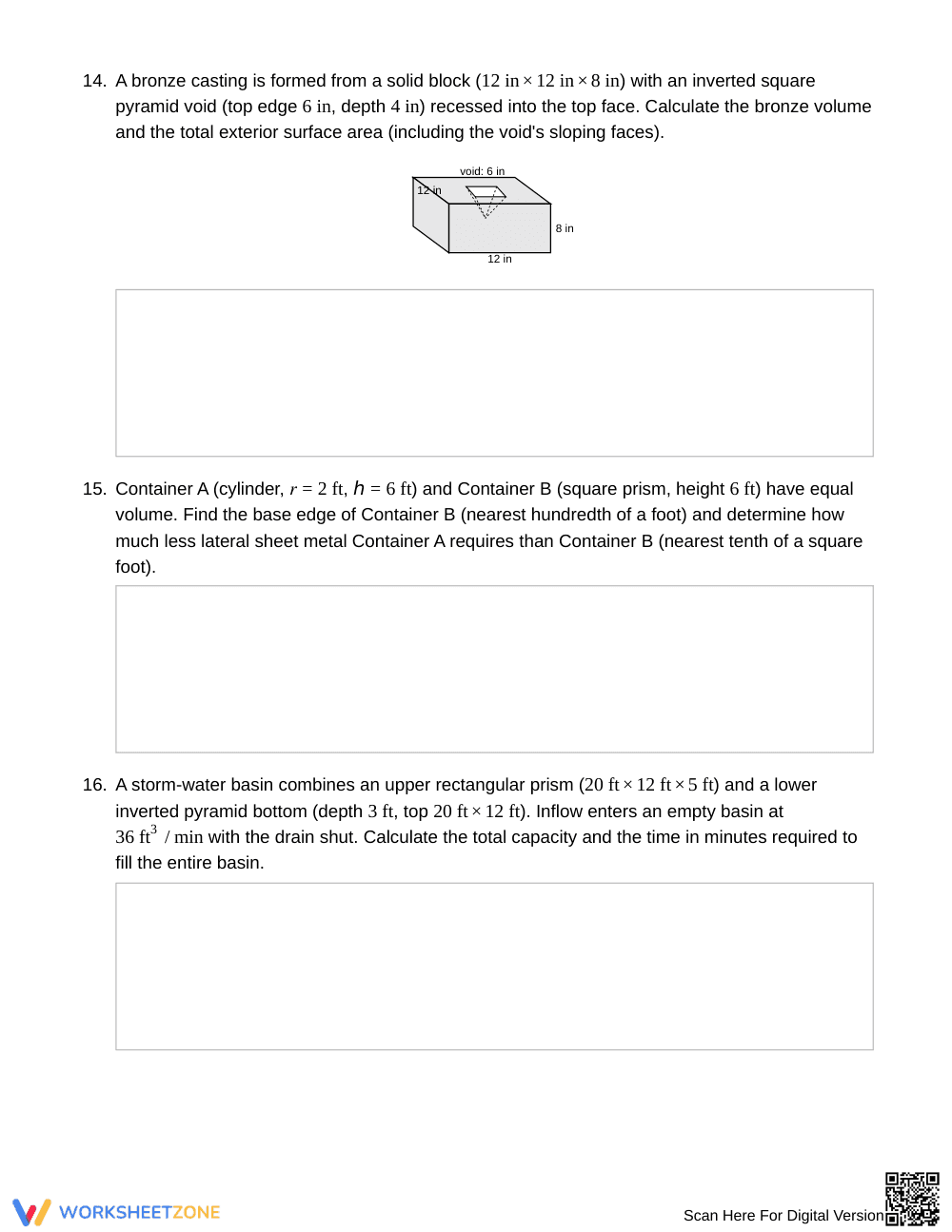 Essential Mixed 3D Solids Worksheet | Grade 10 Geometry - Page 5