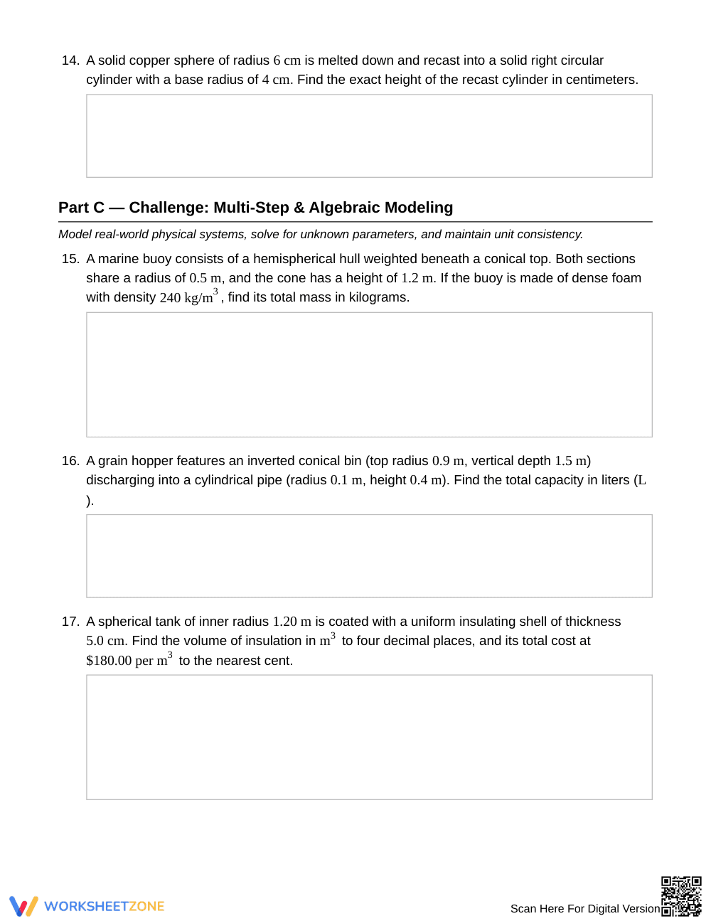 Essential Consistent Units Worksheet | Grade 10 Geometry - Page 4