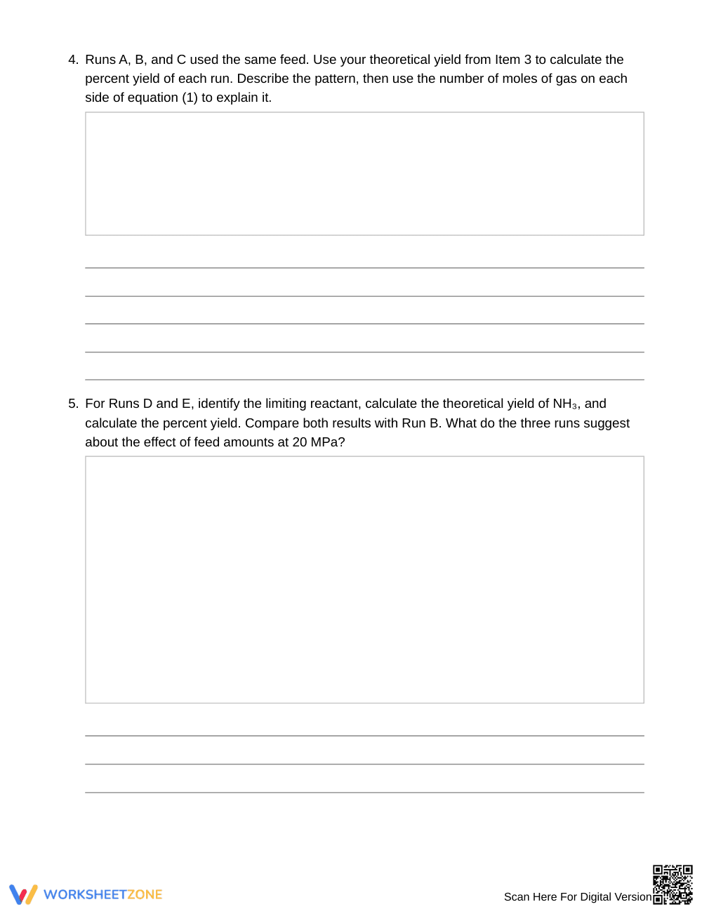Ready Reactant-Product Data Worksheet | Grade 11 Chemistry - Page 3