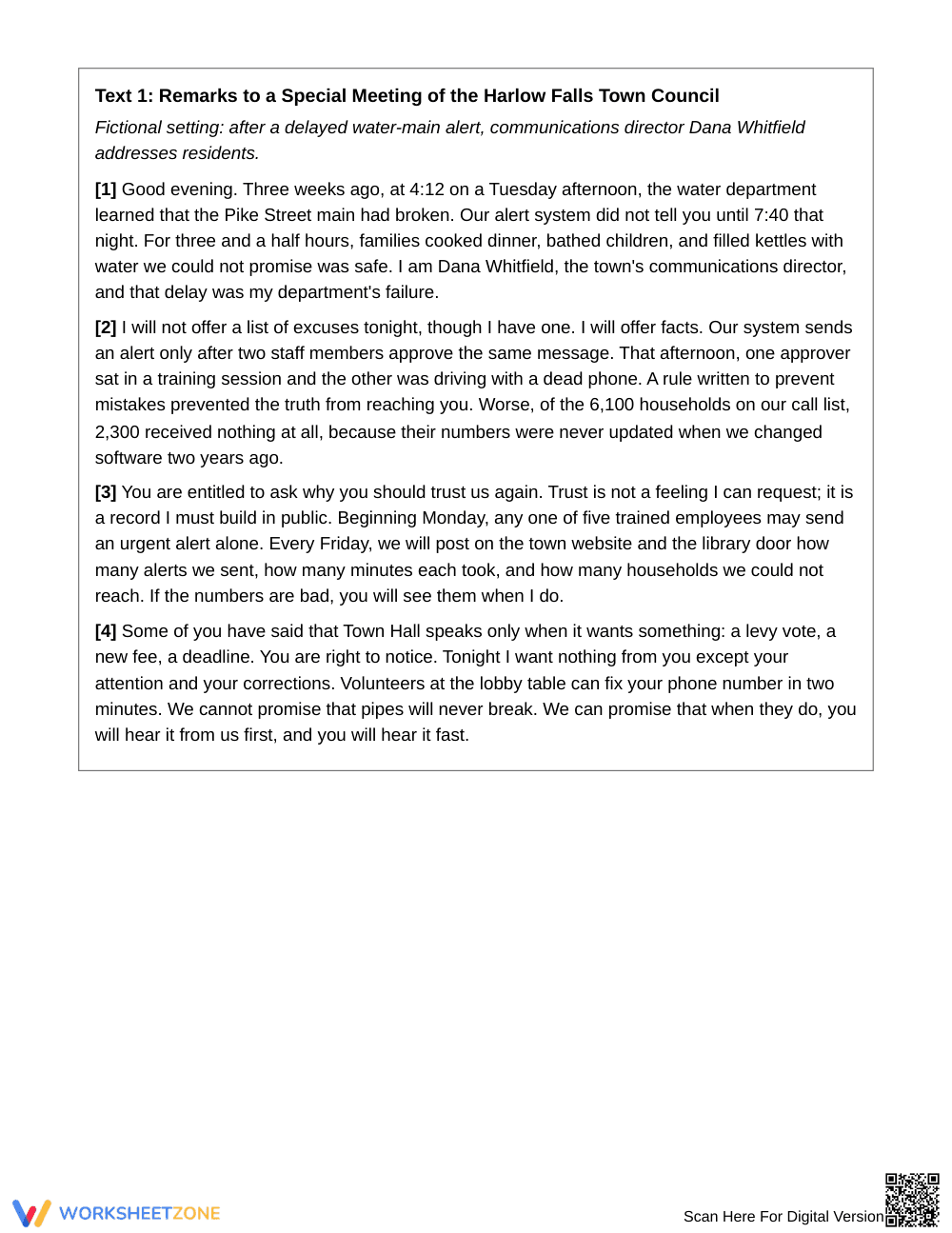Ready Purpose & Credibility Worksheet | Grade 11 English III - Page 2