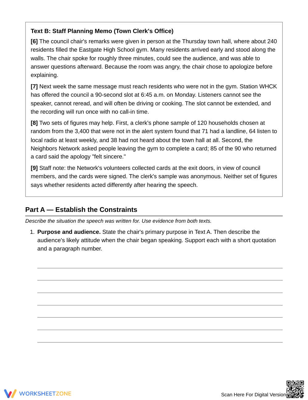 Ready Changed Constraints Worksheet | Grade 11 English III - Page 3