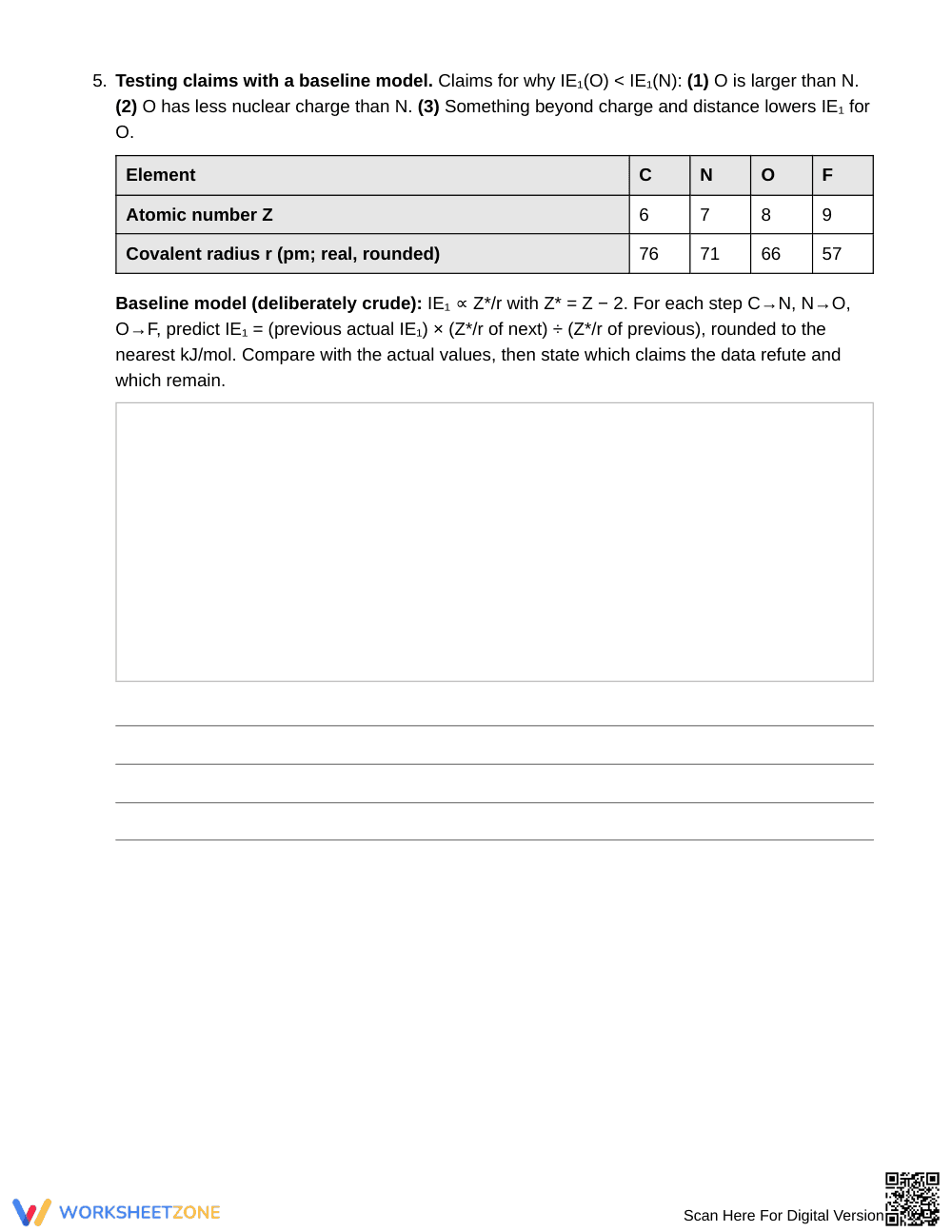 Essential IE Exceptions Worksheet | Grade 11 Chemistry - Page 4