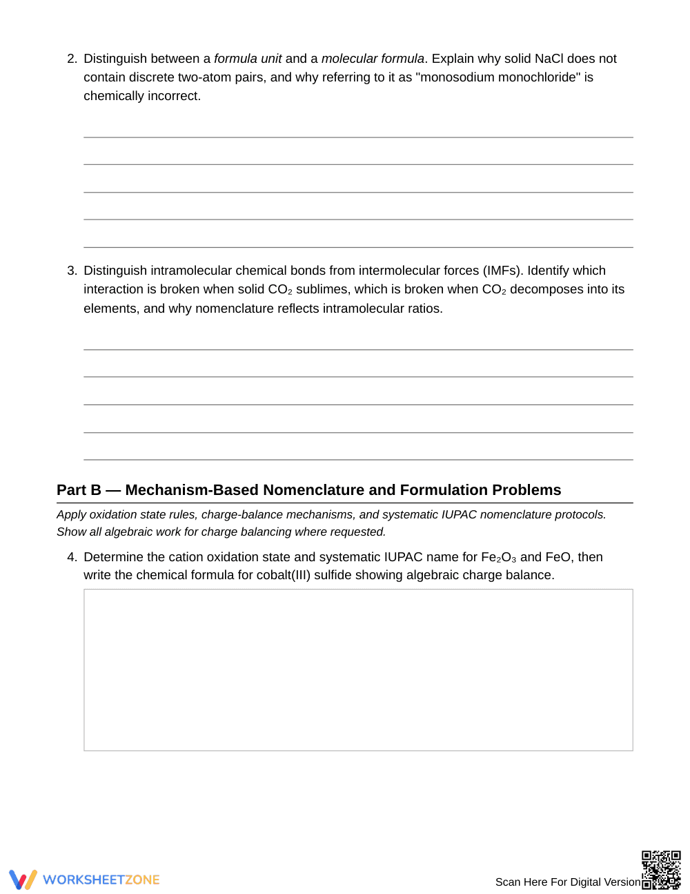 Essential Naming Compounds Worksheet | Grade 11 Chemistry - Page 2