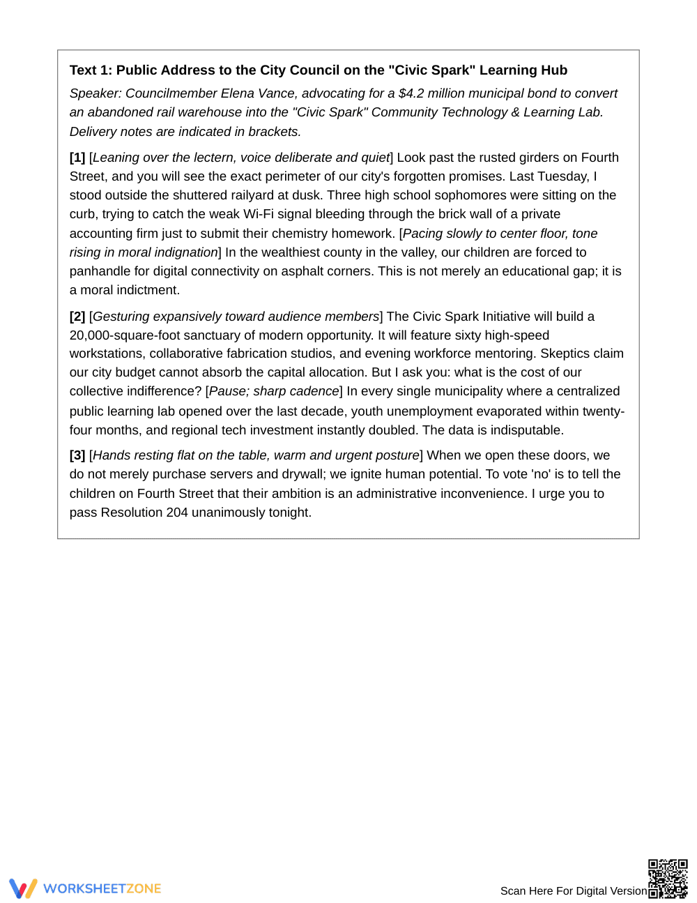 Ready Rhetoric & Evidence Worksheet | Grade 11 English III - Page 2