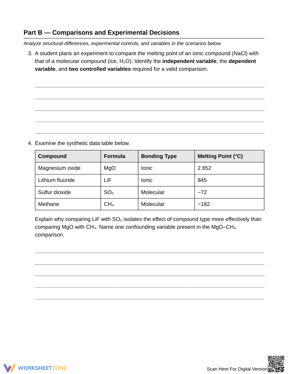 Proven Comparing Compounds Worksheet | Grade 11 Chemistry - Page 2