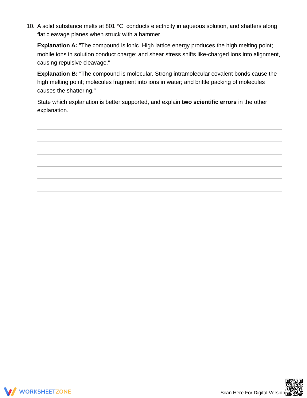 Proven Comparing Compounds Worksheet | Grade 11 Chemistry - Page 5