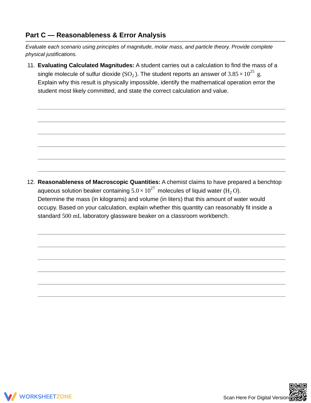 Essential Moles & Molar Mass Worksheet | Grade 11 Chemistry - Page 5
