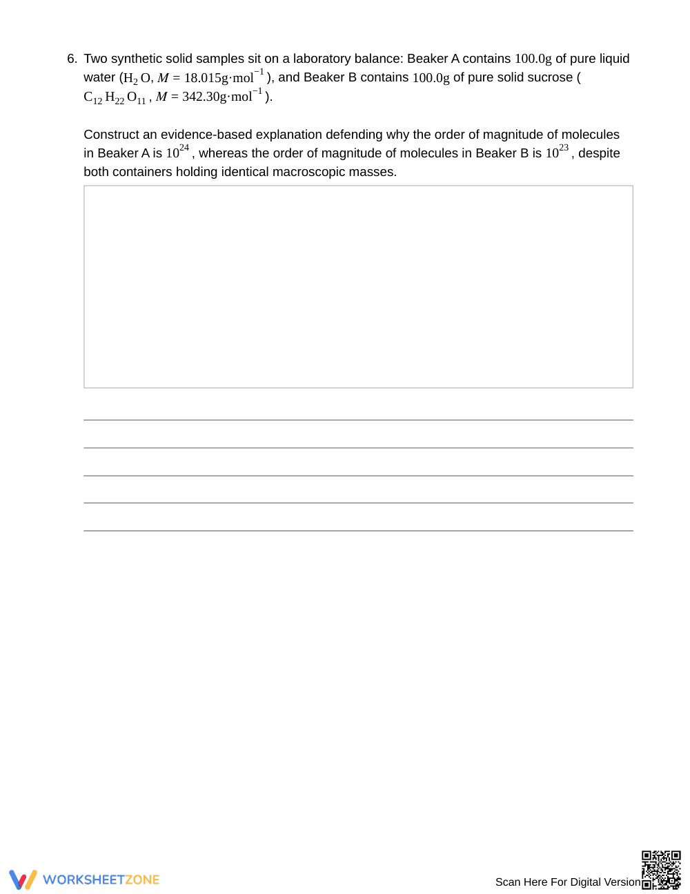 Essential Order-of-Magnitude Worksheet | Grade 11 Chemistry - Page 5