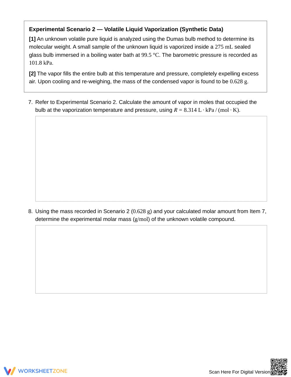 Essential Ideal Gas Law Worksheet | Grade 11 Chemistry - Page 4