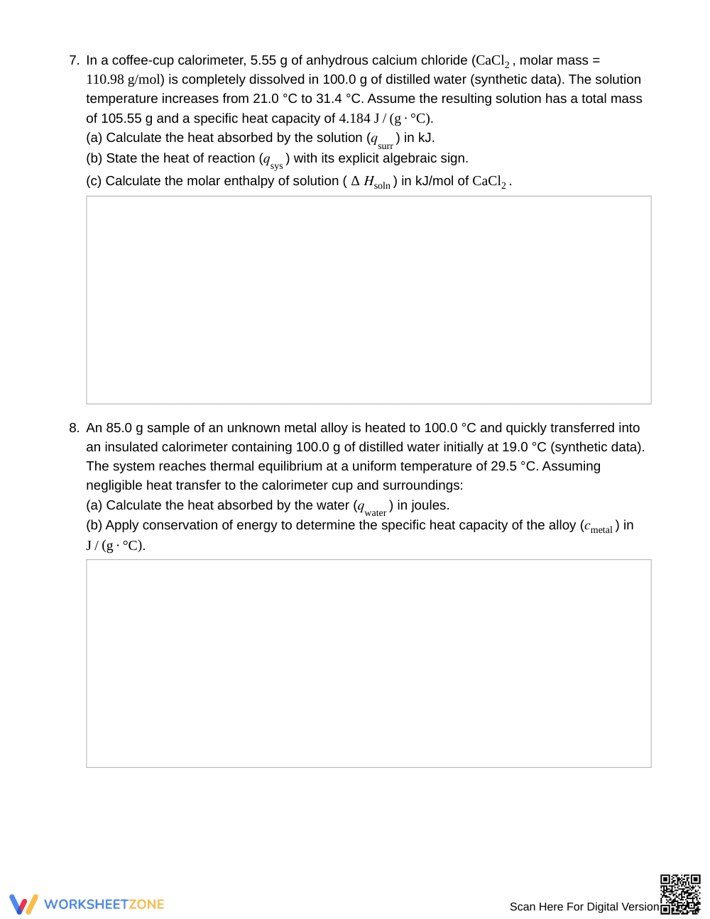 Complete Heat Sign & System Worksheet | Grade 11 Chemistry - Page 4