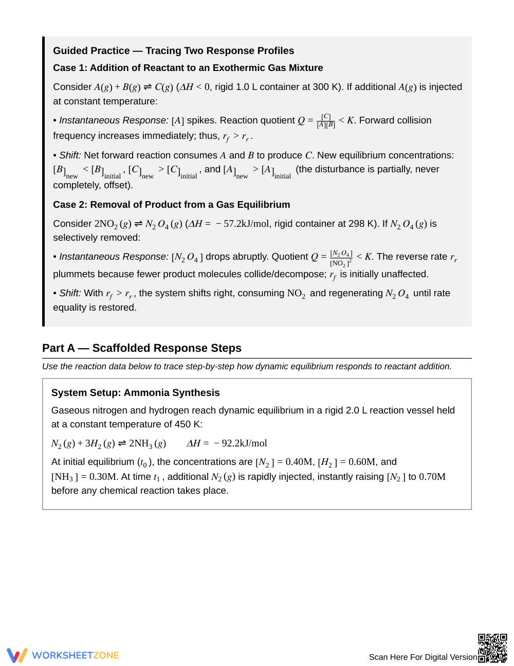 Ready Equilibrium Shift Worksheet | Grade 11 Chemistry - Page 2