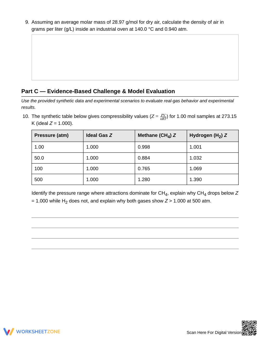 Essential Gas Laws Worksheet | Grade 11 Chemistry - Page 4