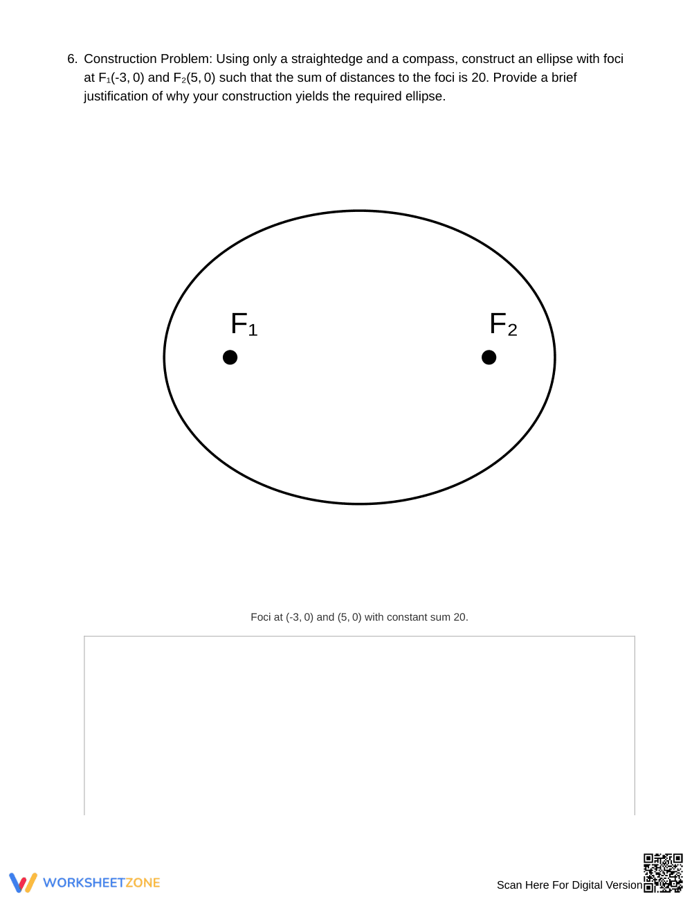 Complete Conic Construction Worksheet | Grade 11 Algebra II - Page 3