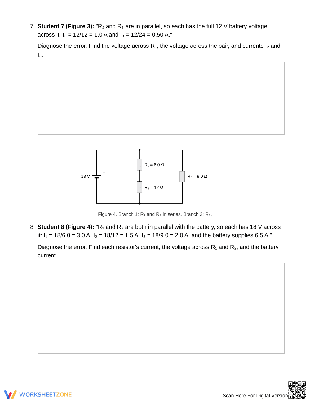 Ready Current & Voltage Errors Worksheet | Grade 12 Physics - Page 5