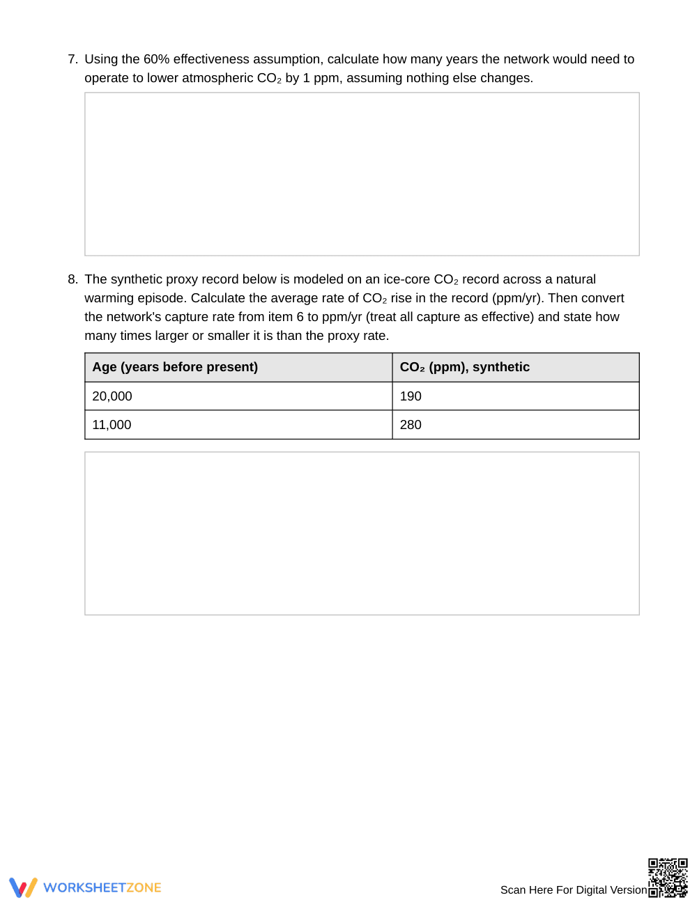 Printable Carbon Proposal Worksheet | Grade 12 Env. Science - Page 4