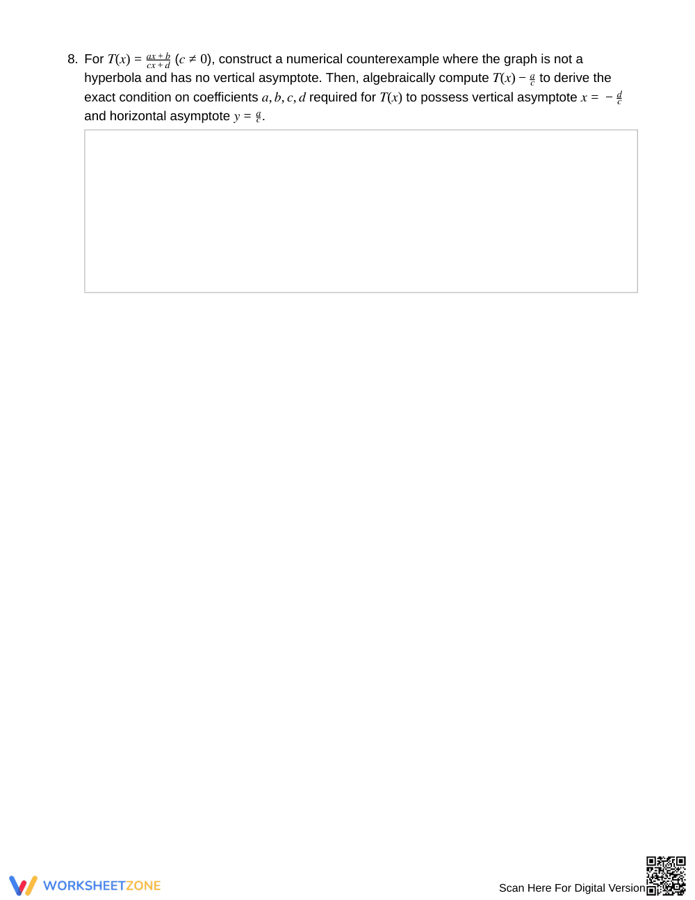 Proven Algebraic Structure Worksheet | Grade 12 Precalculus - Page 5