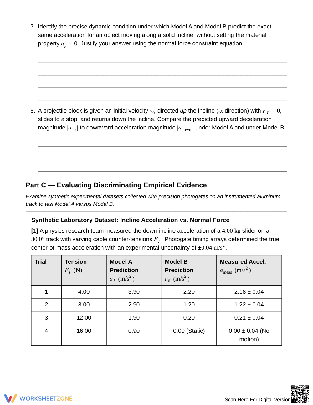 Complete Friction Models Worksheet | Grade 12 Physics - Page 4