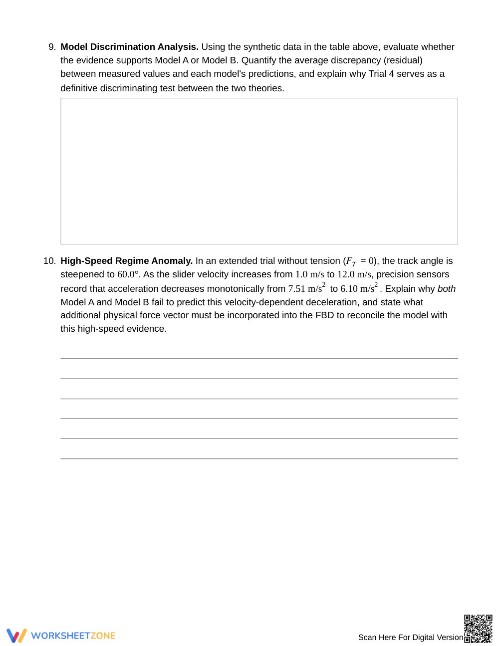 Complete Friction Models Worksheet | Grade 12 Physics - Page 5