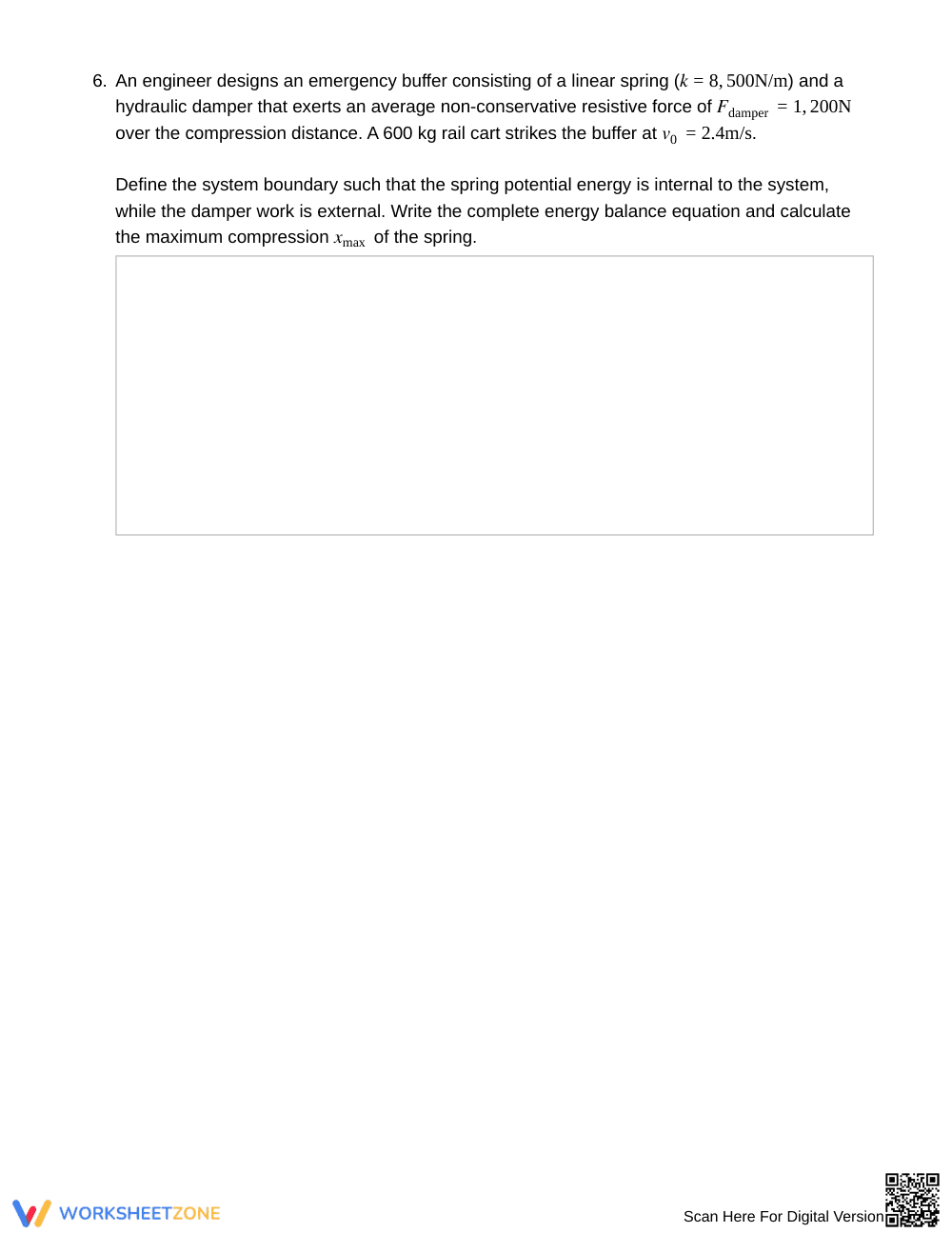 Essential Energy vs Force Worksheet | Grade 12 Physics - Page 4
