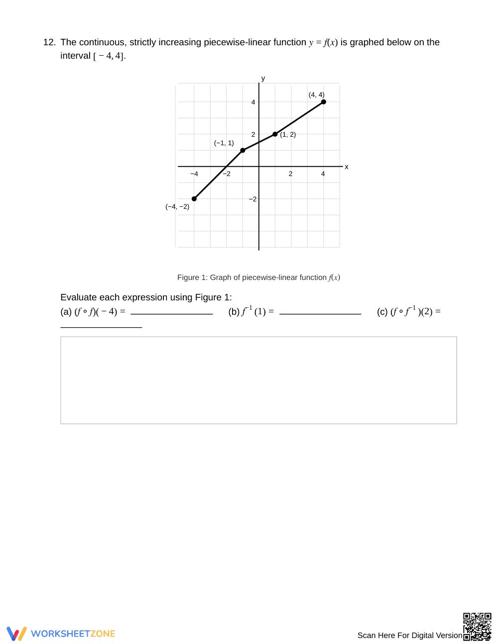 Complete Function Inverses Worksheet | Grade 12 Precalculus - Page 5