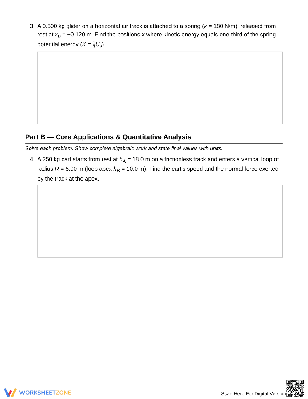 Complete Mechanical Energy Worksheet | Grade 12 Physics - Page 2