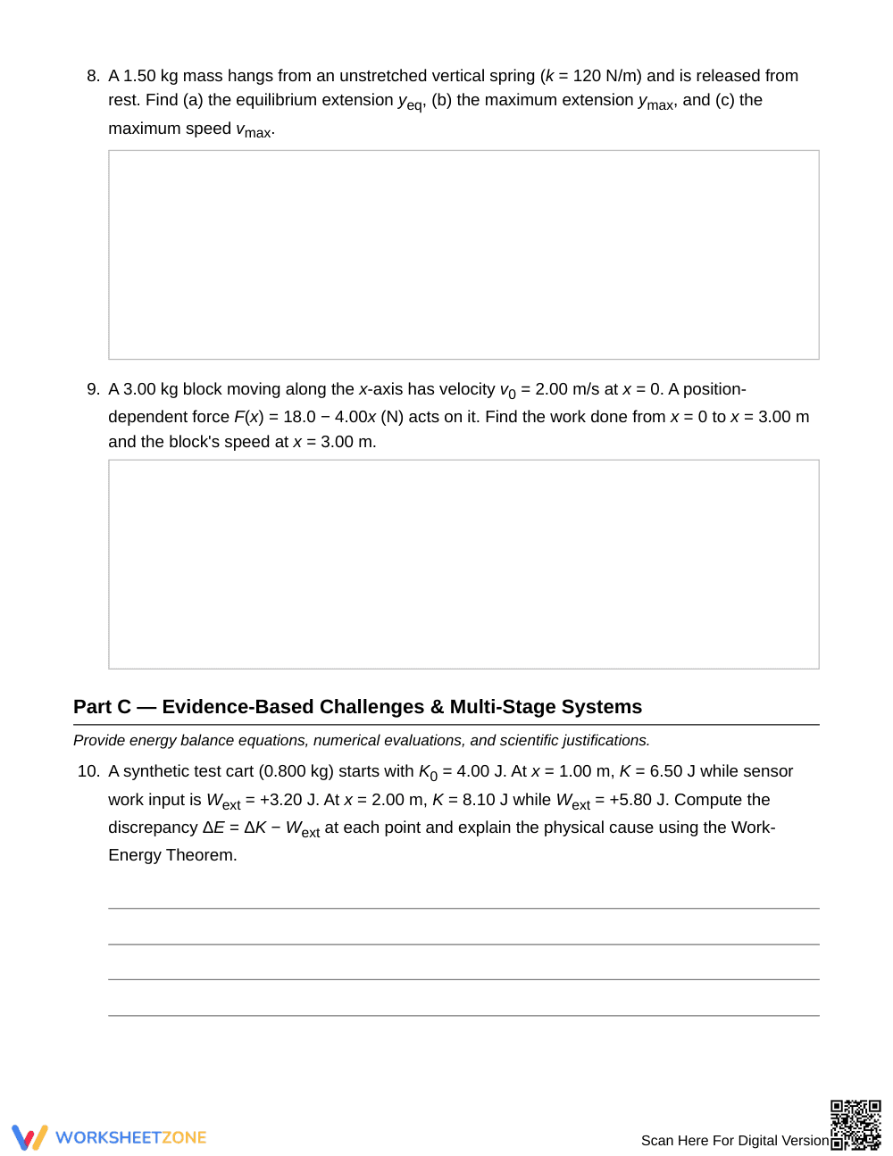 Complete Mechanical Energy Worksheet | Grade 12 Physics - Page 4