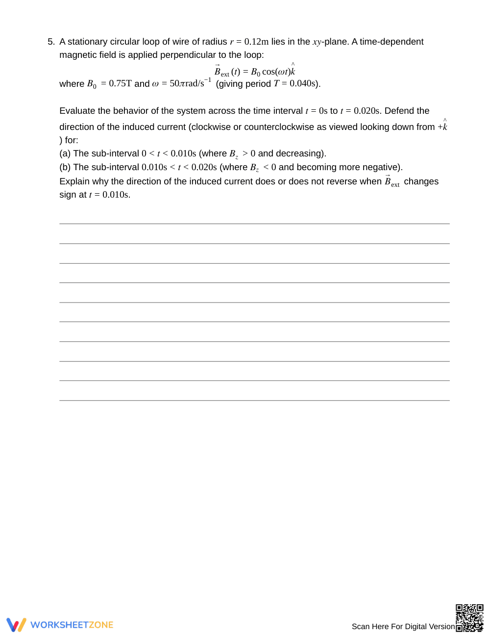 Proven Lenz's Law Induction Worksheet | Grade 12 Physics - Page 4