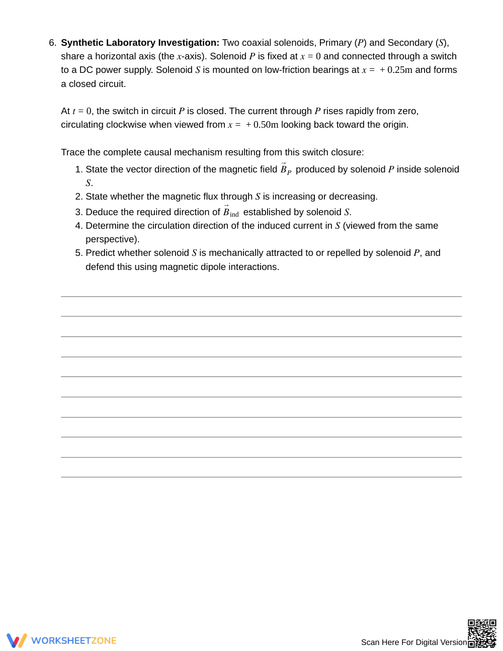 Proven Lenz's Law Induction Worksheet | Grade 12 Physics - Page 5