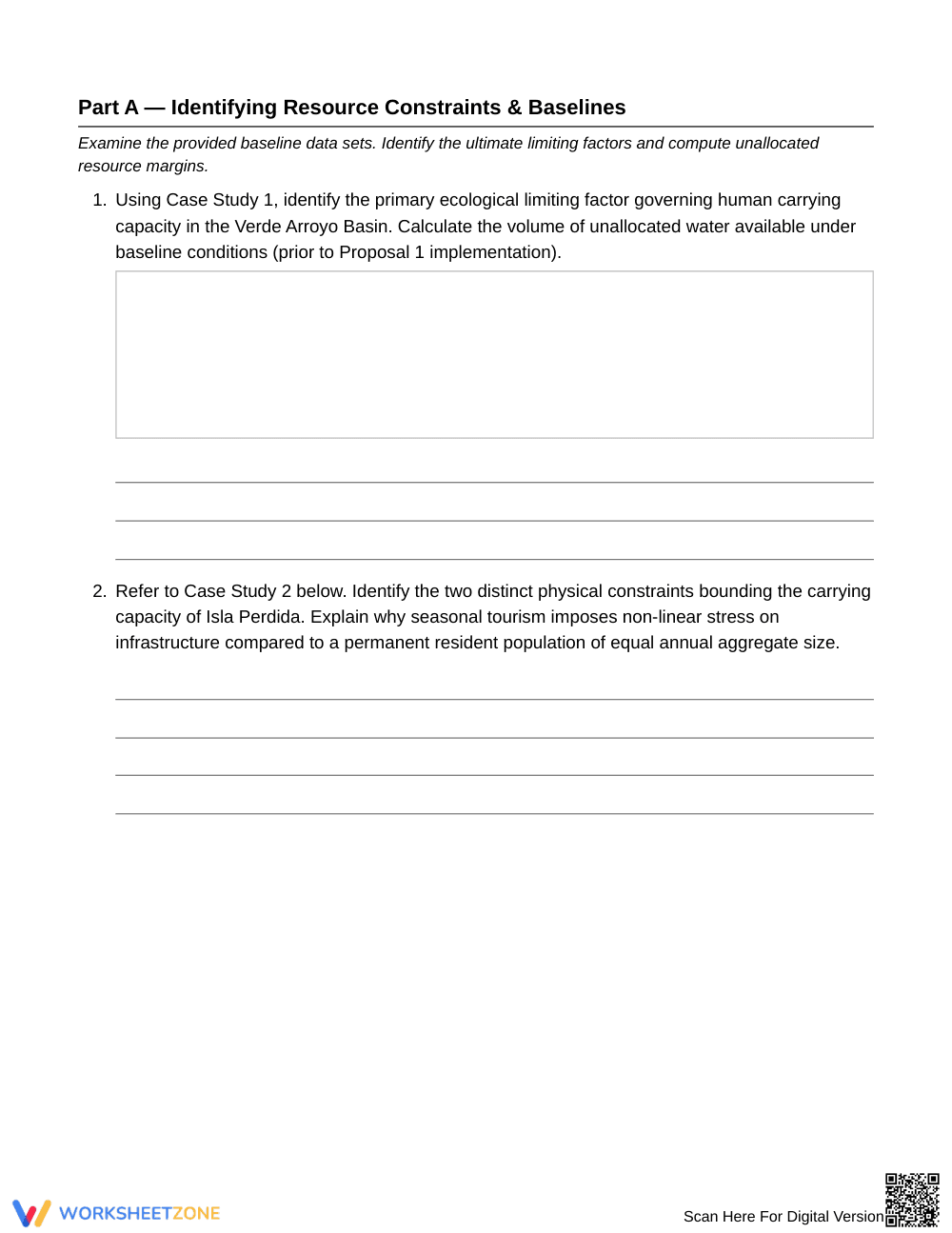 Essential Resource Planning Worksheet | Grade 12 Science - Page 3