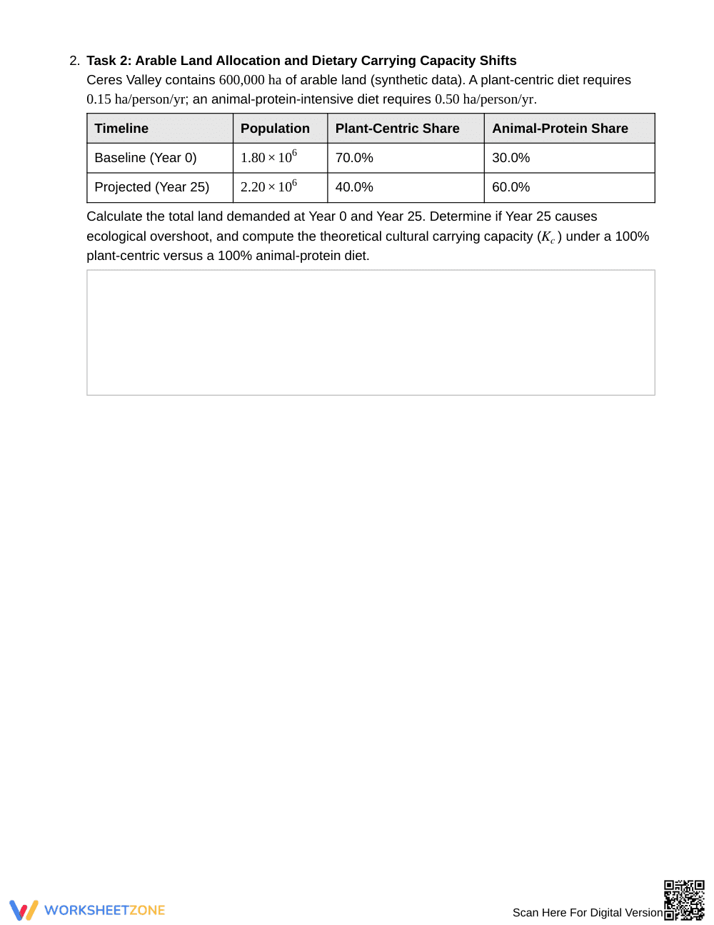 Ready Consumption Tradeoffs Worksheet | Grade 12 Science - Page 2