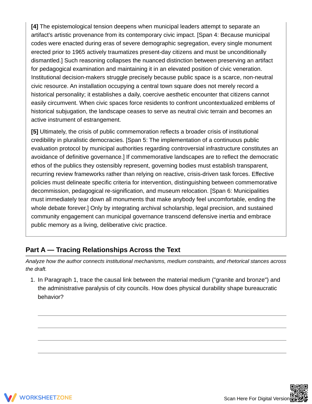Ready Tone & Flow Revision Worksheet | Grade 12 English IV - Page 3